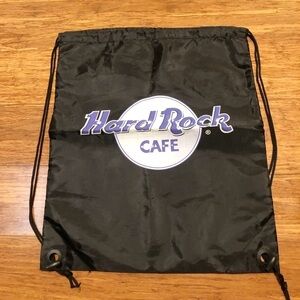 Hard Rock Cafe nylon drawstring back pack bag.